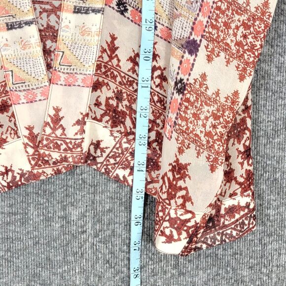 Mossimo Supply Co. Floral Kimono Top - Red and Cream - Picture 5 of 11